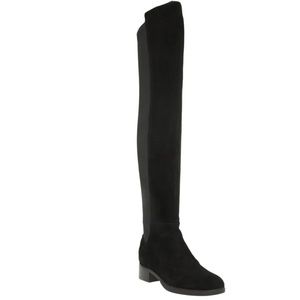 Tory Burch Caitlin over the knee boots black suede